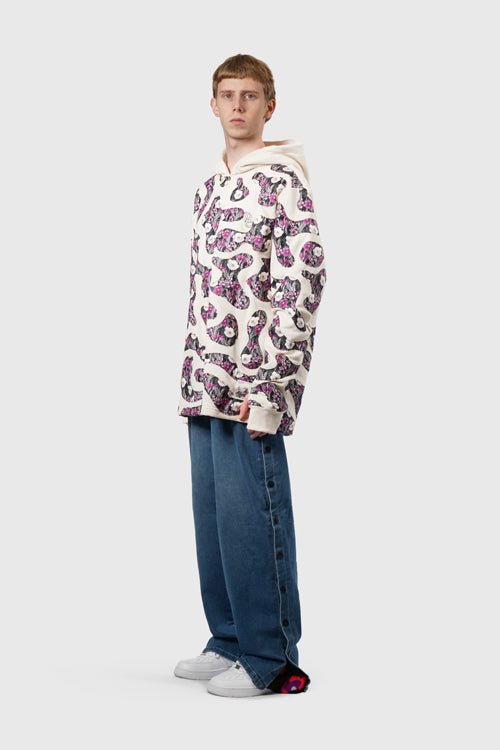 The Hideout Clothing - Opium Poppy Flower Camo Hoodie