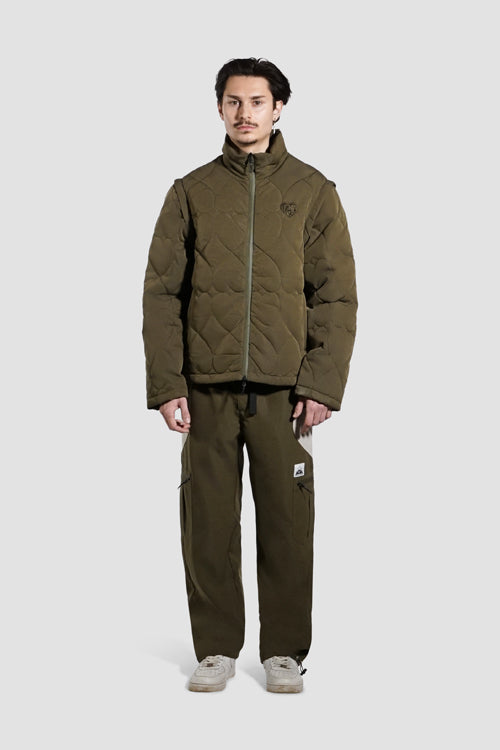 The Hideout Clothing - White Lines Waterproof Puffer Jacket