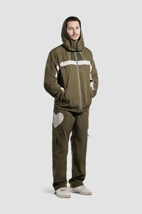 The Hideout Clothing White Lines Waterproof Utility Jacket