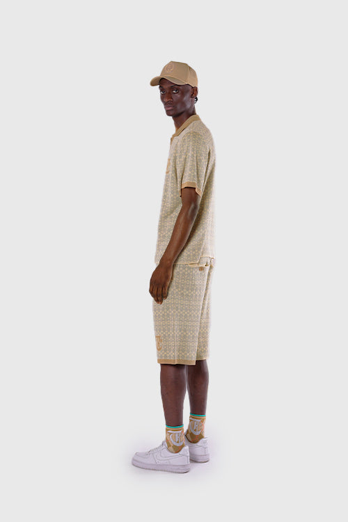 The Hideout Clothing - Racket Club Buttonless Crochet Polo