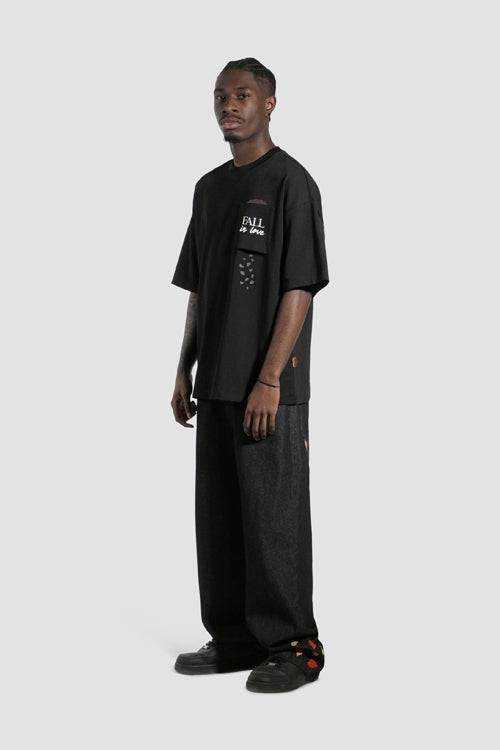 The Hideout Clothing Fall In Love Oversized Pocket Tee