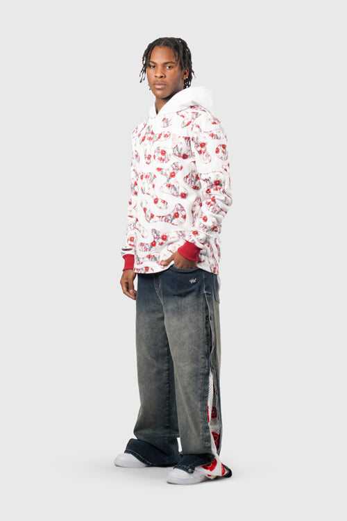 The Hideout Clothing - Opium Poppy Flower Camo Hoodie