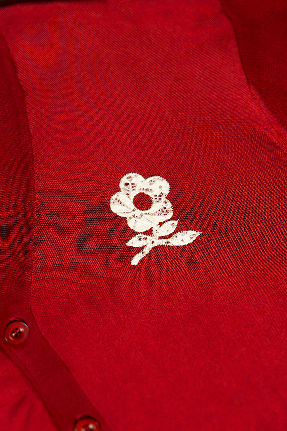 hideout x Maison Caracas Chicago Fil Lumière® Cardigan red