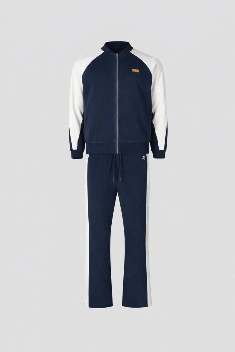 hideout x Maison Montagut California Jogging Set Navy-White