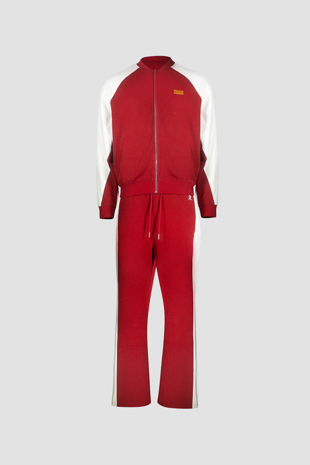 hideout x Maison Montagut California Jogging Set Red-White