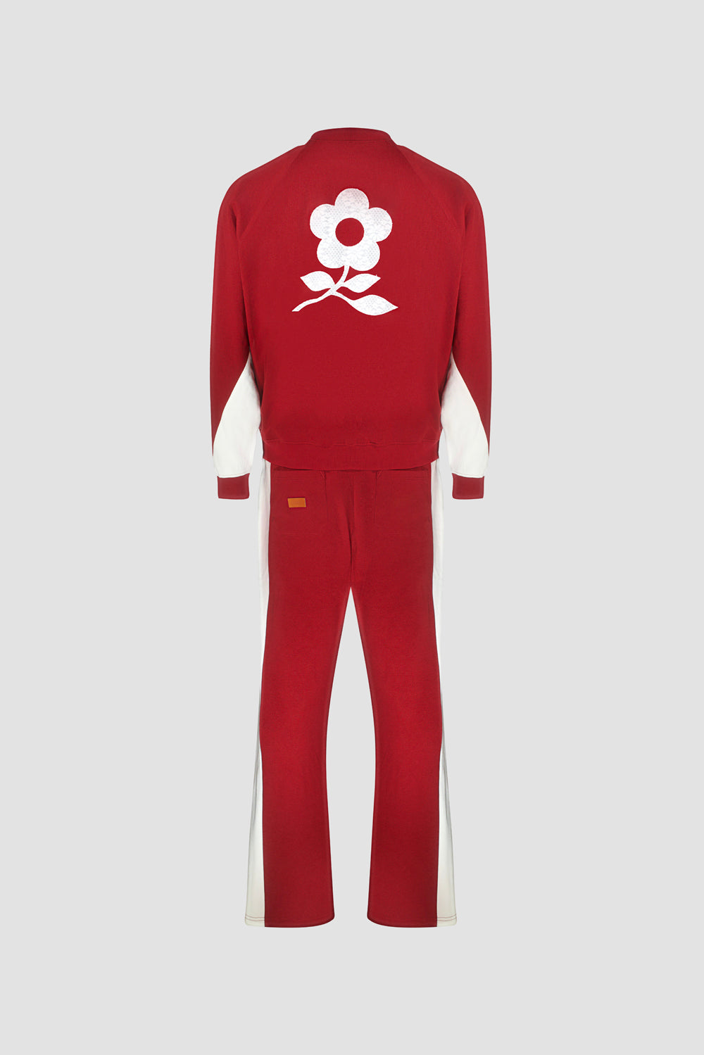 hideout x Maison Montagut California Jogging Set Red-White