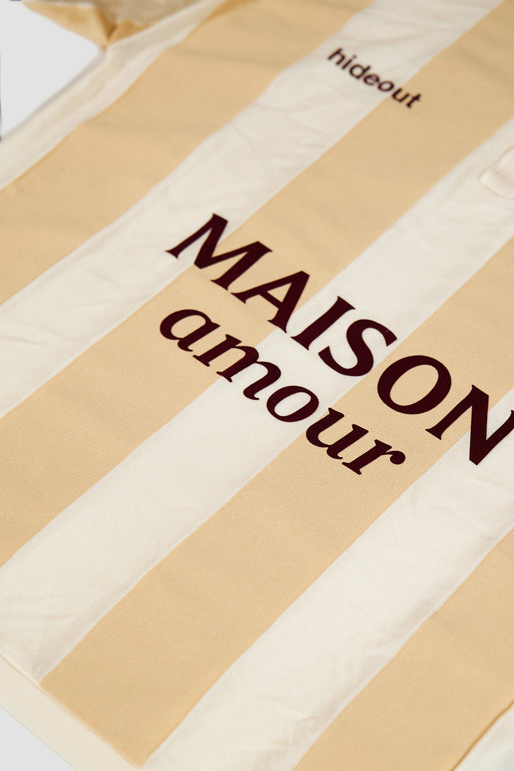 hideout x Maison Montagut Chicago Fil Lumière® Soccer Polo white-cream