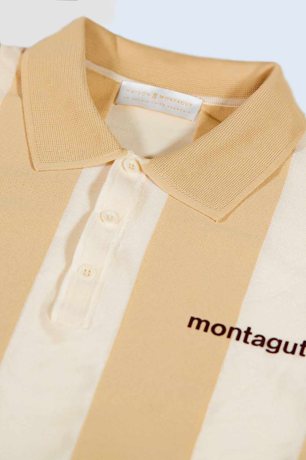 hideout x Maison Montagut Chicago Fil Lumière® Soccer Polo white-cream